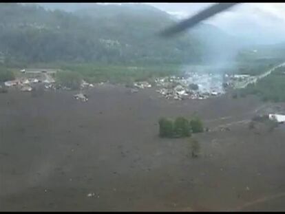 Un deslizamiento de tierra sepulta un pueblo en Chile