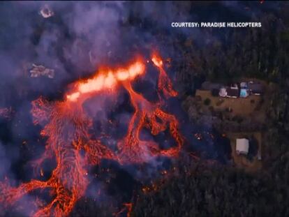 La lava del Kilauea devora una veintena de casas en Hawái