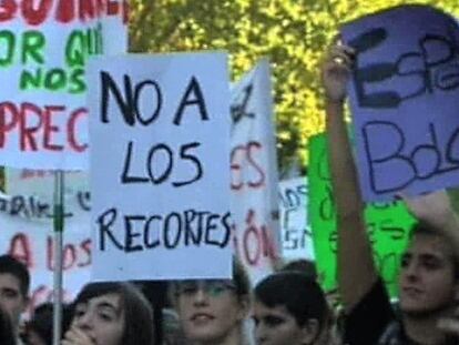Vídeo del PSOE en el que denuncia los recortes en comunidades del PP.