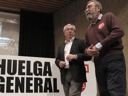 CC OO y UGT aprueban ir a la huelga general el 29 de marzo