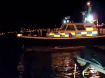 El choque del miércoles en la Bahía de Algeciras