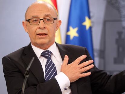 Montoro, en la rueda de prensa posterior al Consejo de Ministros.