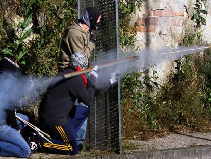 Cuatro policías y tres periodistas heridos en protestas de los mineros en Asturias