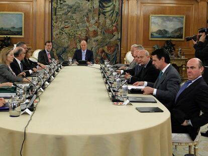 El Rey pide ante el Gobierno que “Europa trabaje unida para salir de la crisis”