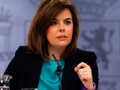 La vicepresidenta responde al escrache que sufrió hace una semana frente a su vivienda por activistas antidesahucios.