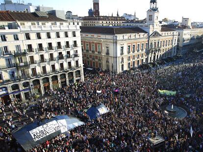 El 15-M vuelve dos años después con el impulso de ‘mareas’ y plataformas