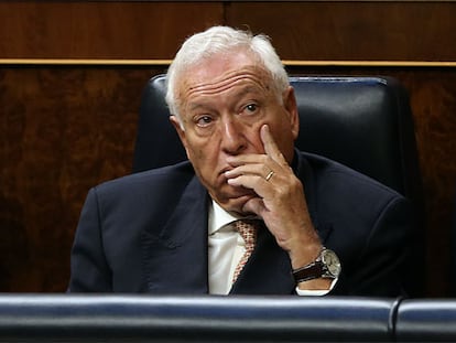 Margallo, este jueves en el Congreso.