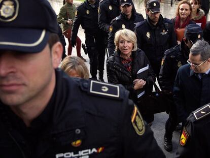 Esperanza Aguirre declarará por escrito como testigo en el caso Gürtel