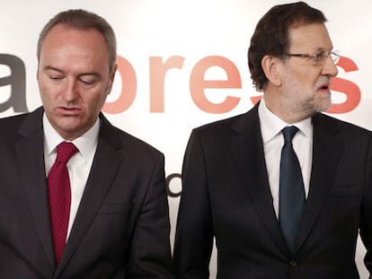 Fabra y Rajoy, en los desayunos de Europa Press.