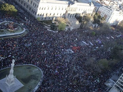 La Marcha de la Dignidad toma el centro de Madrid con miles de personas