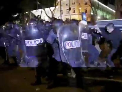 Once detenidos en una operación policial por los disturbios de la marcha del 22-M