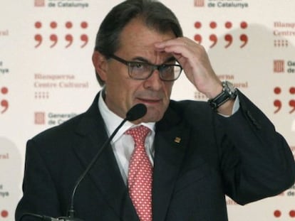El presidente de la Generalitat, Artur Mas, este miércoles.