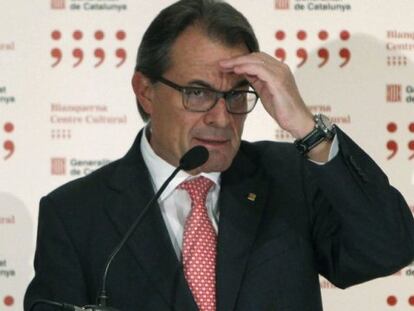 El presidente de la Generalitat, Artur Mas, este miércoles.