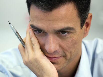 Pedro Sánchez, en la entrevista.