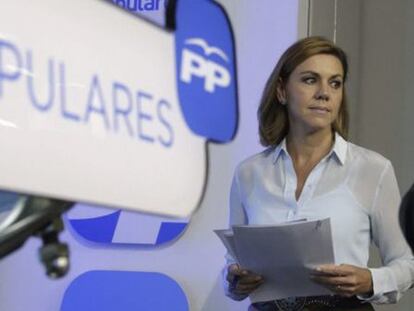 La secretaria general del PP, María Dolores de Cospedal.