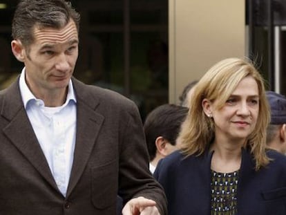 A infanta junto a seu marido.