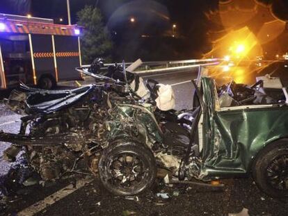 Accidente en Vilagarcía de Arousa (Pontevedra).