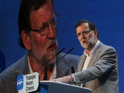 Mariano Rajoy, en la convención autonómica.
