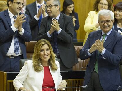 Susana Díaz, en el Parlamento andaluz.