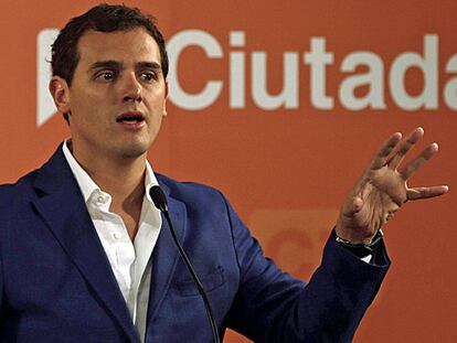 Albert Rivera, este miércoles en Barcelona.