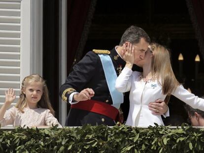 Los reyes Felipe y Letizia hace exactamente un año.