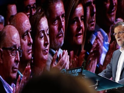 Mariano Rajoy durante su intervención en la Conferencia Política del PP.