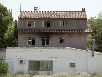 Residencia de ancianos Santa Fe en Zaragoza tras el incendio.