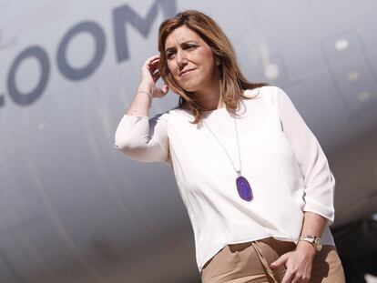 Susana Díaz acusa a Rajoy de alimentar el independentismo