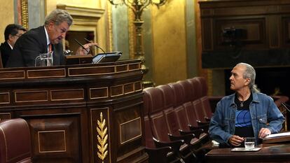 Jesús Posada, presidente del Congreso, expulsa al diputado de Amaiur, Sabino Cuadra.