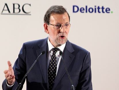 Rajoy en el foro Abc en Madrid.
