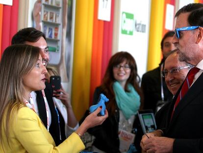 Mariano Rajoy hoy en la inauguración de The South Summit en Madrid.