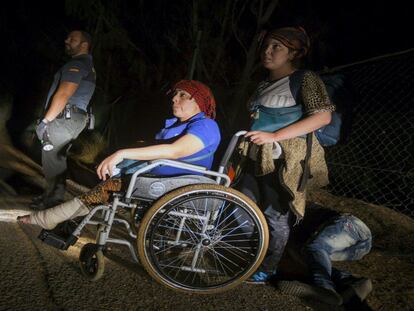 Llega a Canarias en patera una mujer en silla de ruedas y recién operada