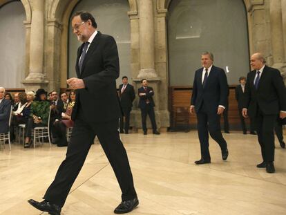 El presidente del Gobierno, Mariano Rajoy, este jueves.
