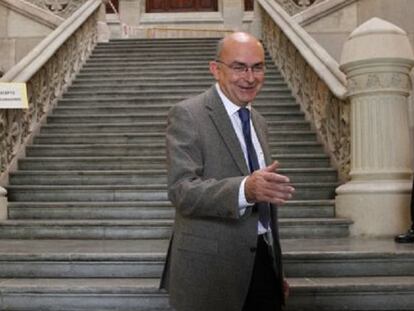 Miguel Ángel Gimeno, en la sede del TSJC.