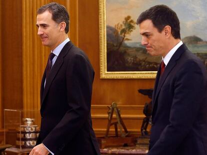 O Rei recebe a Pedro Sánchez hoje no Palácio da Zarzuela.