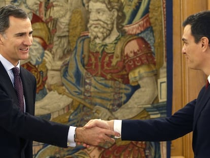 El Rey recibe a Pedro Sánchez este martes en La Zarzuela.