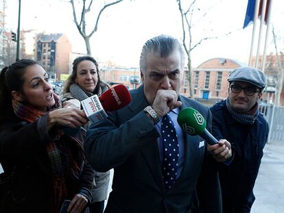 Luis Barcenas a su llegada a los juzgados de Plaza de Castilla. Luis Sevllano Arribas ATLAS