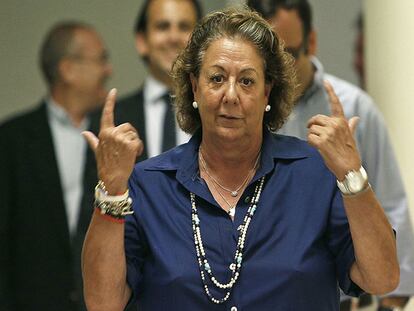 La exalcaldesa y senadora Rita Barberá.