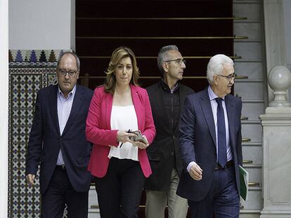 Susana Díaz, este jueves en el Parlamento andaluz. Paco Puentes