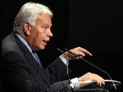 Felipe González, este miércoles./