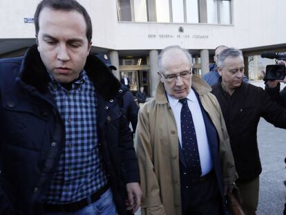 Rodrigo Rato a su llegada los juzgados de Plaza de Castilla. Kike Para