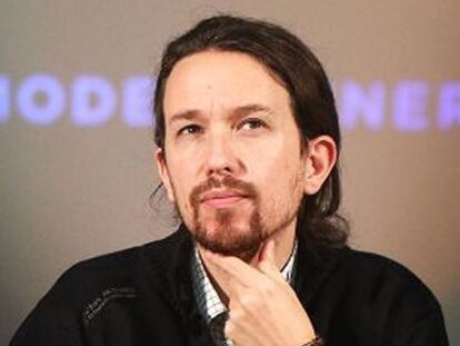 Pablo Iglesias, en un acto en Madrid.