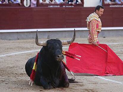 Corrida en la plaza de toros de Las Ventas.