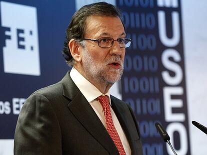 Mariano Rajoy en el acto de entrega de los II Premios Efe Cultura.