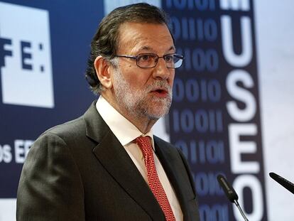 Mariano Rajoy en el acto de entrega de los II Premios Efe Cultura.