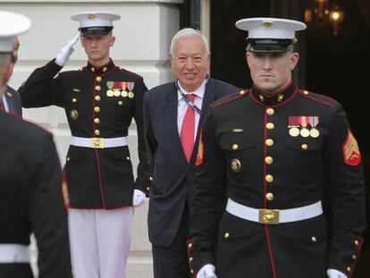 Margallo en l'arribada al sopar d'inauguració de la Cimera de Seguretat Nuclear, oferta pel president Obama. Oliver Contreras EFE