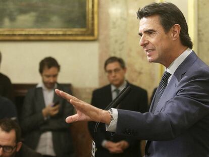 Rueda de prensa del ministro de Industria Jose Manuel Soria.