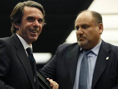 El expresidente del Gobierno José María Aznar, hace tres semanas en Madrid.