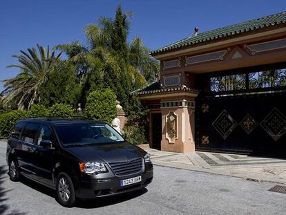 Fachada de la mansión del iraní Shoja S. en Marbella.