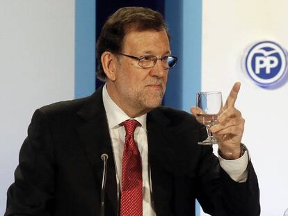 Rajoy, este miércoles durante un acto del PP en Alicante.